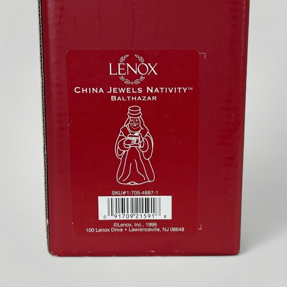 Vintage Lenox China‎ Jewels Nativity Balthazar Figurine Made in USA w/ Box 1999 - Picture 11 of 12